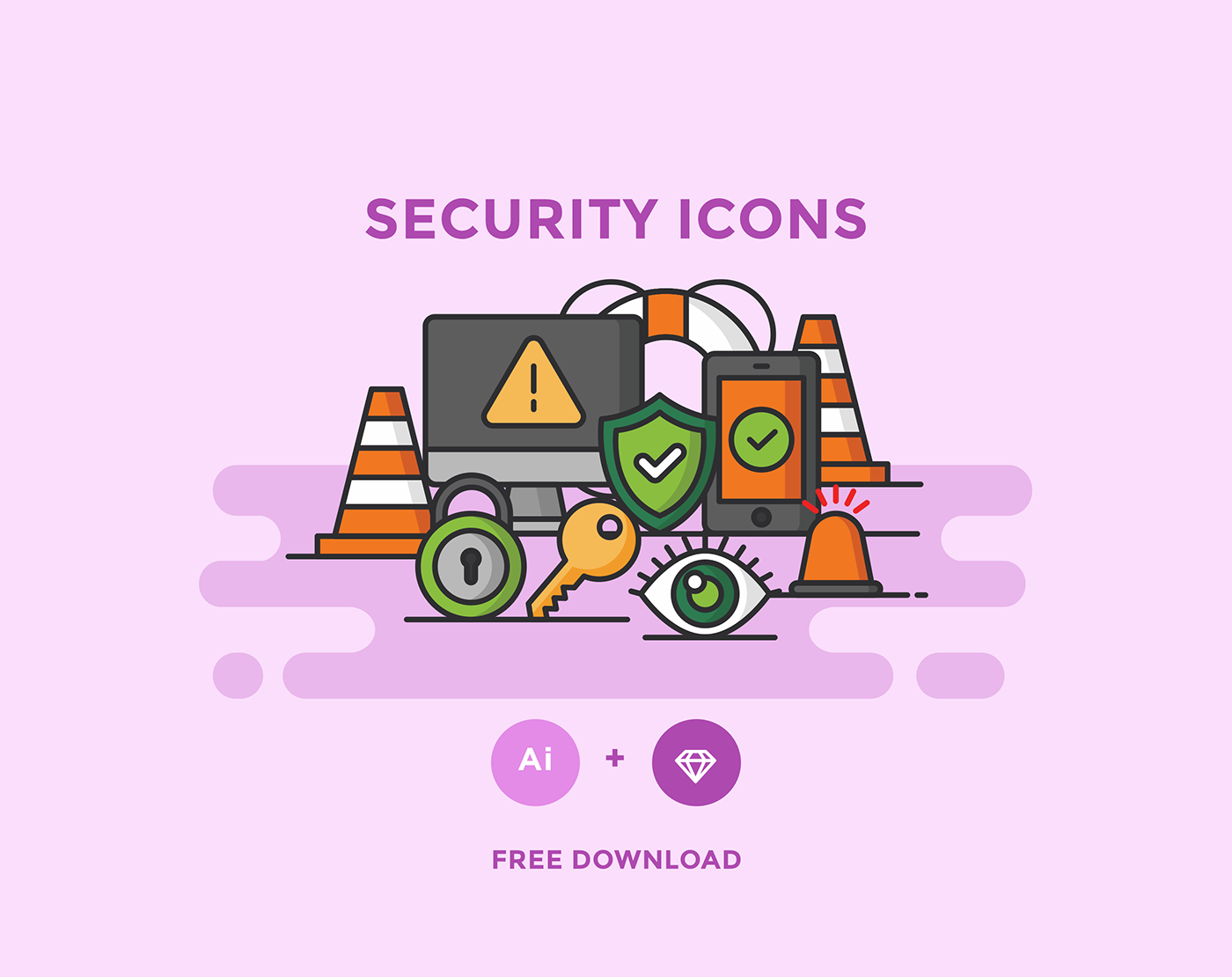free icon free icons icons flat security download protection insurance locked key