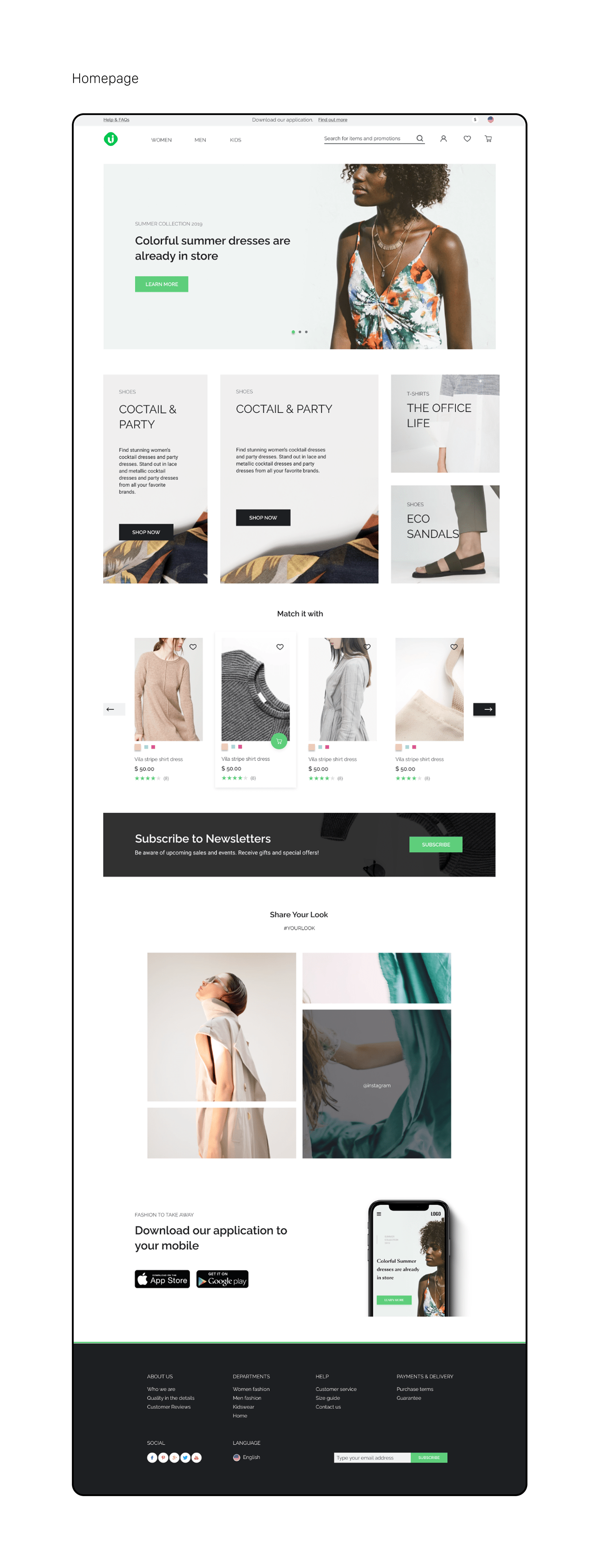 Case Study Ecommerce eCommerce design Figma online store shop ui kit ui library UX design Web Design 