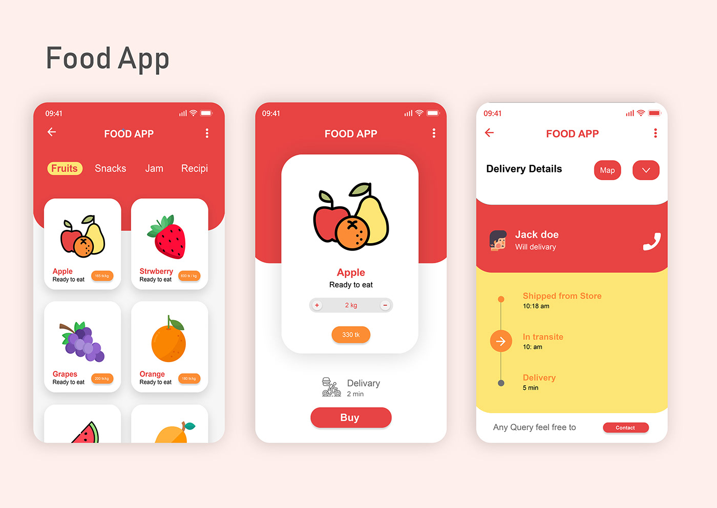 Color APP food app Fruits App