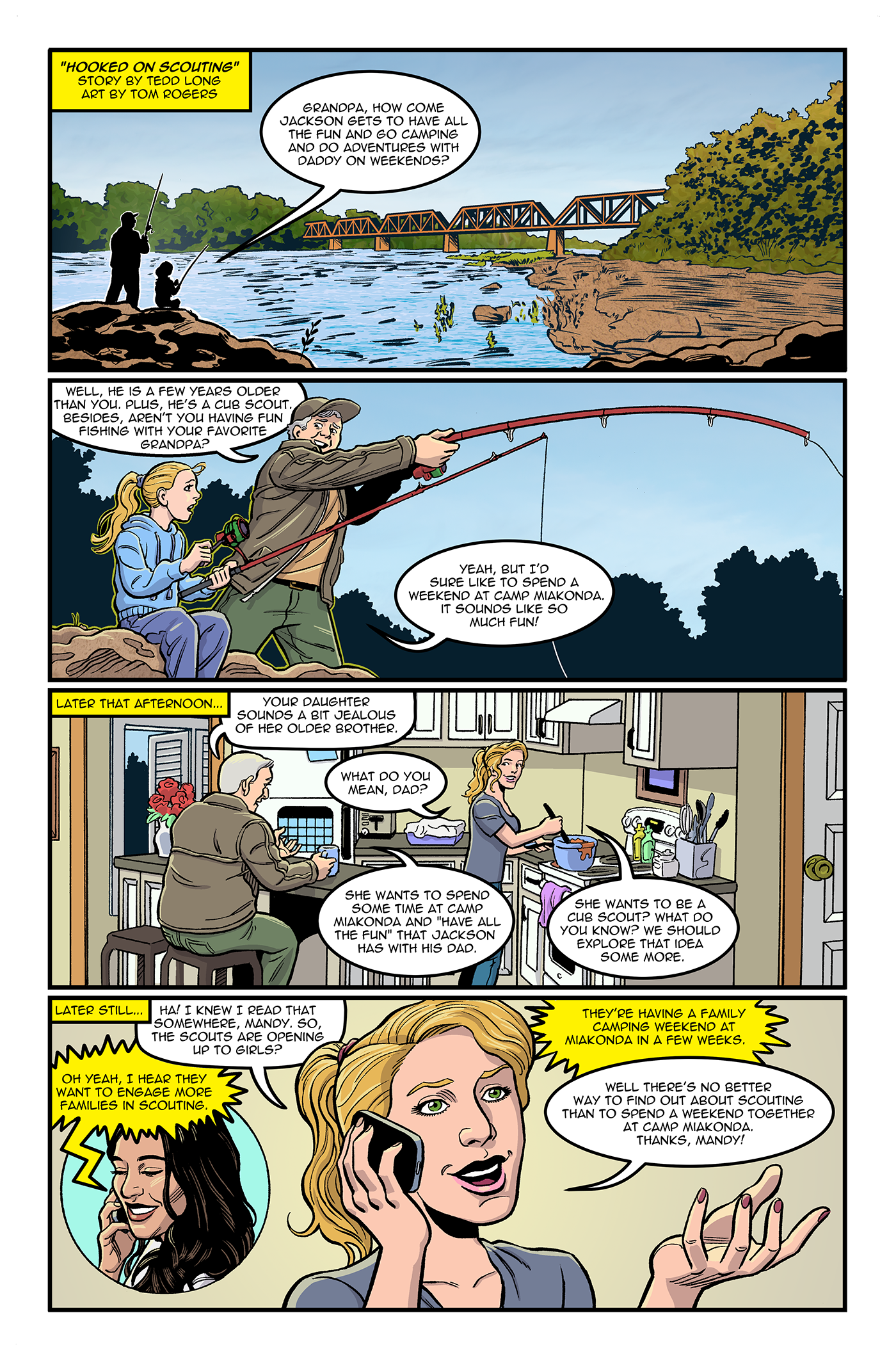 BOY SCOUTS comics comic Sequential Art scouting fishing