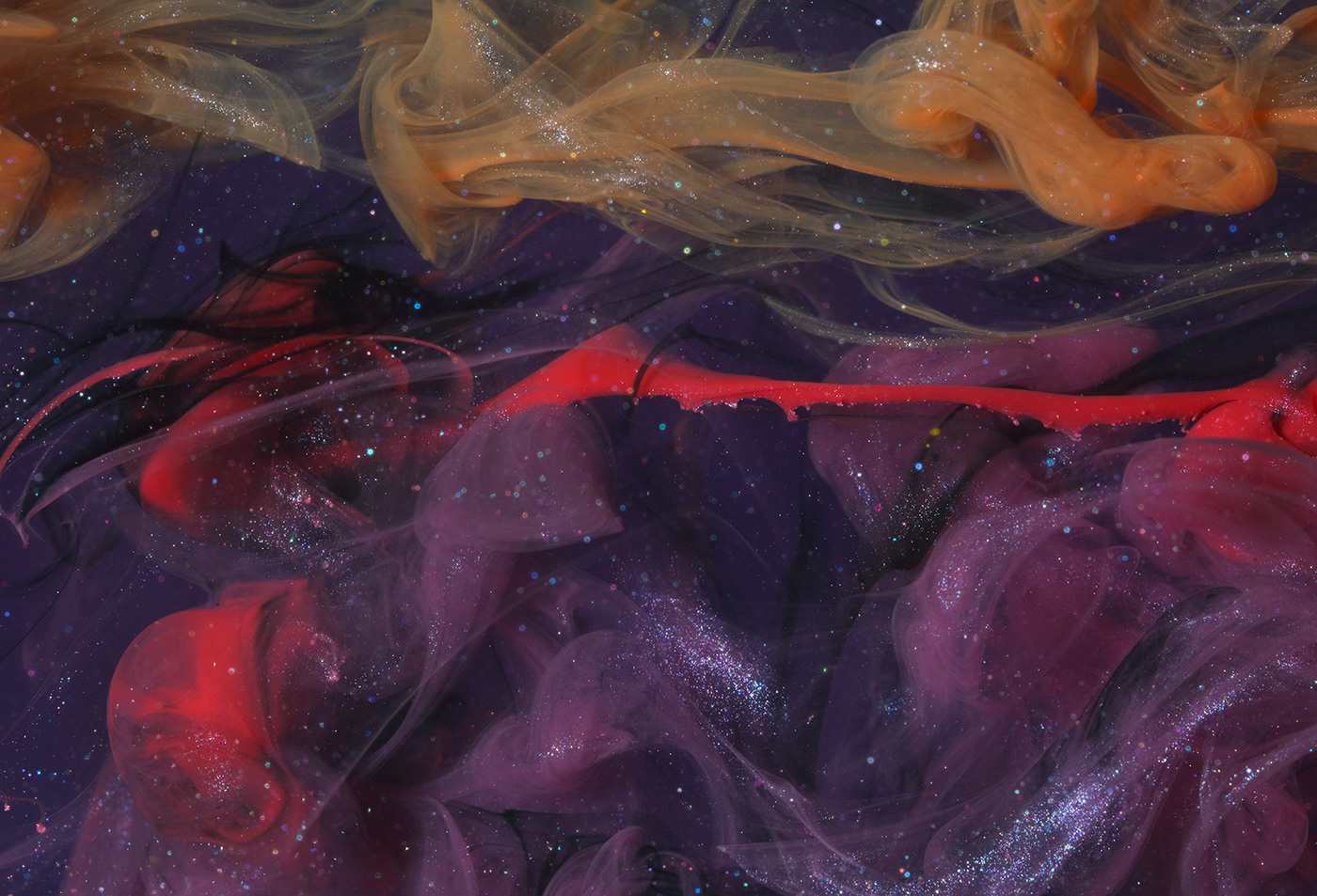 liquid art flow eddies color nebula Liquid Space  video