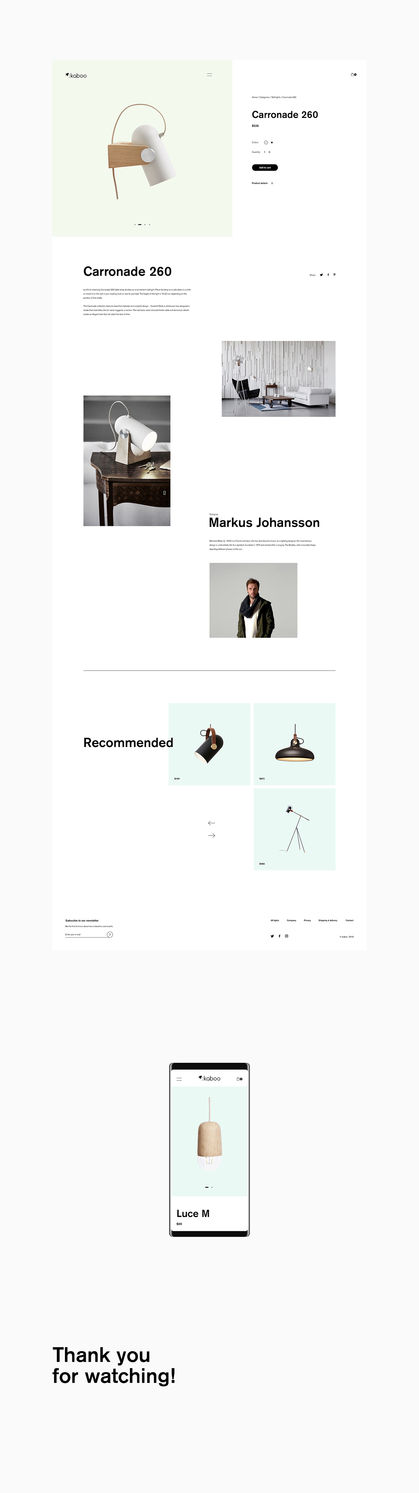 Webdesign minimal UI/UX creative modern design minimalist brand Web product design 