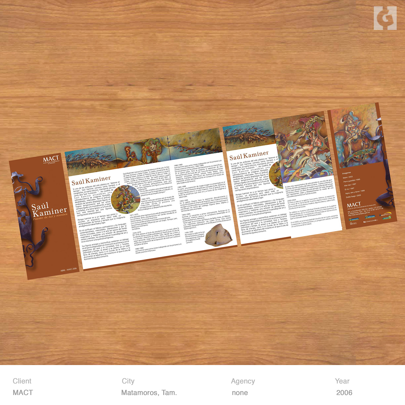 triptych brochure design