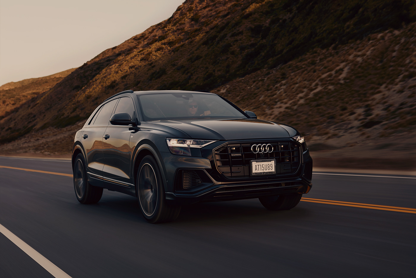 An early morning surf with an Audi Q8 at the beaches of Malibu and Point Mugu