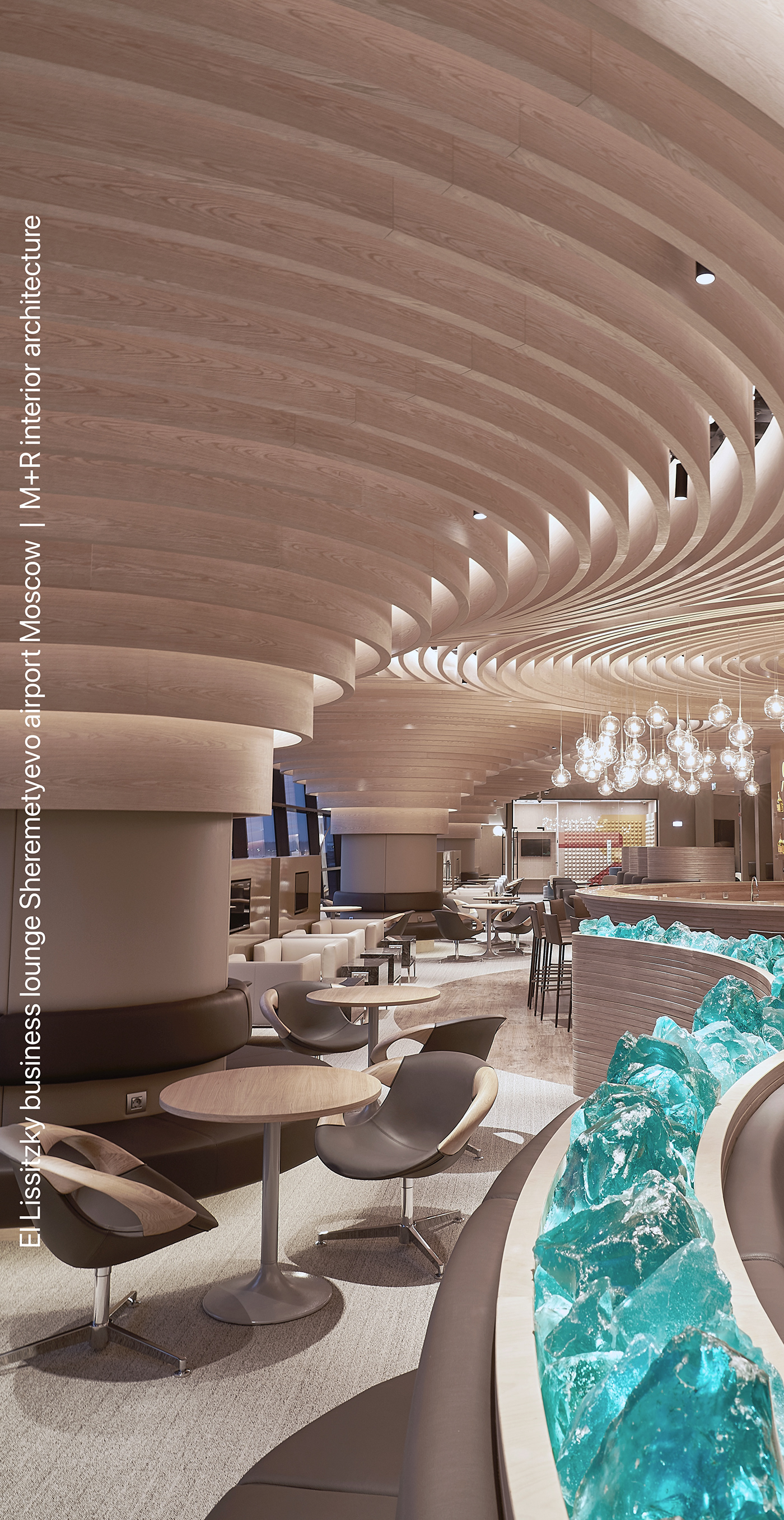 business lounge contemporary design El Lissitzky hospitality design Interior Architecture M+R Sustainability