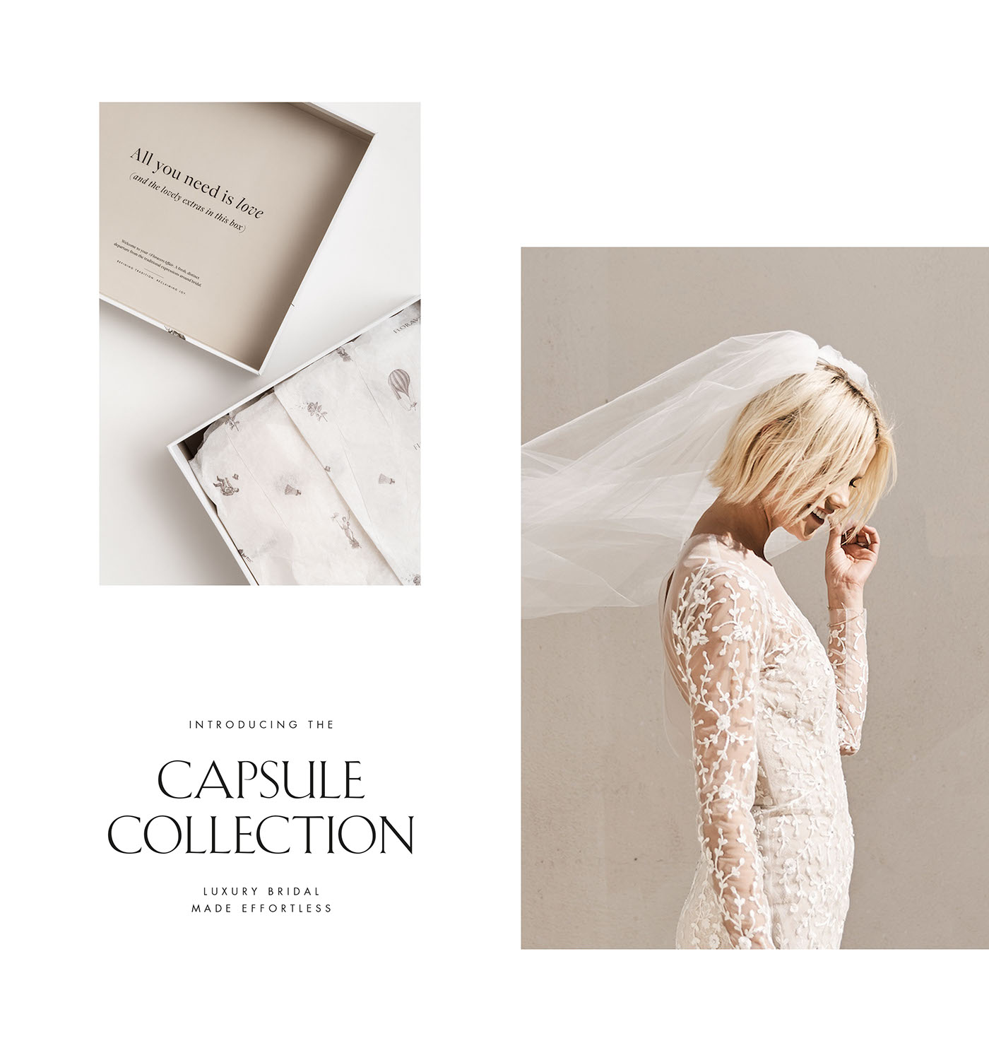 bridal branding  print wedding dresses Studio Marie Zieger Fashion  Packaging luxury Corporate Design