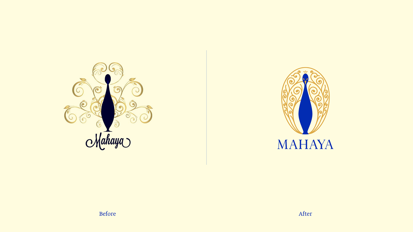 jewelry rebranding Logo Design Logotype gold peacock blue logo Brand Design Packaging