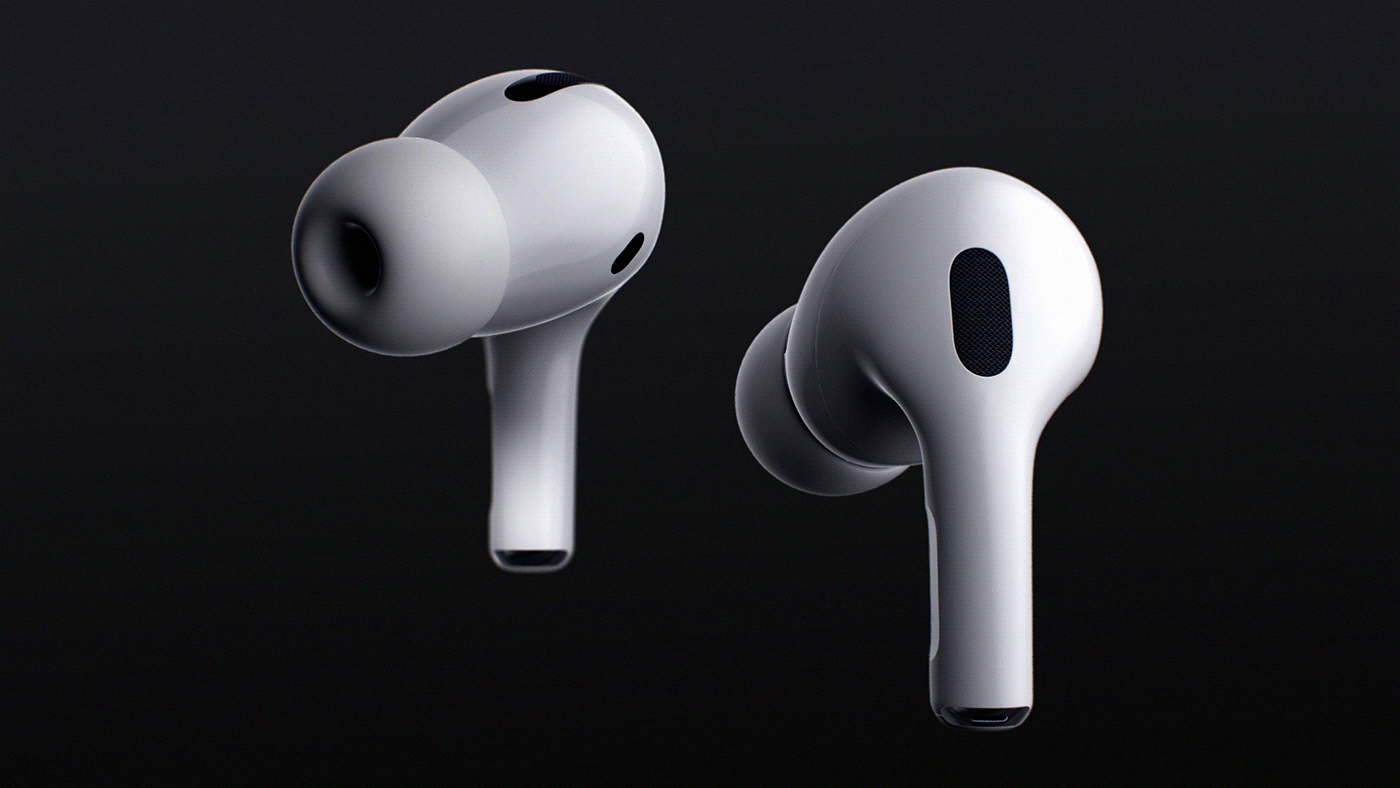 airpods apple art direction  motion design product Product 3D Animation product animation Product Rendering product visualization vray next
