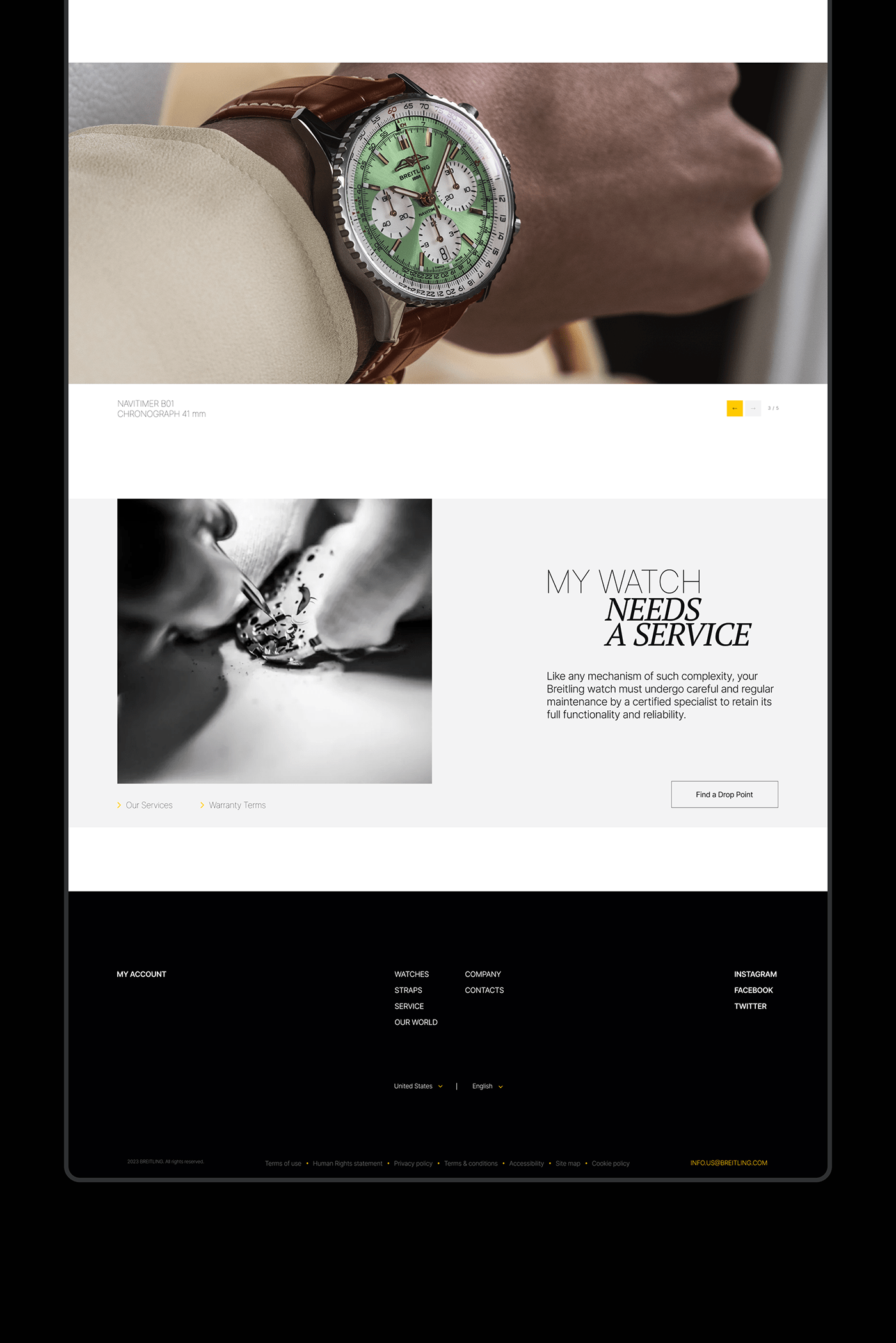 Breitling Creativity Ecommerce freshideas new redisign website uiuxdesign watchbrand Webdesign