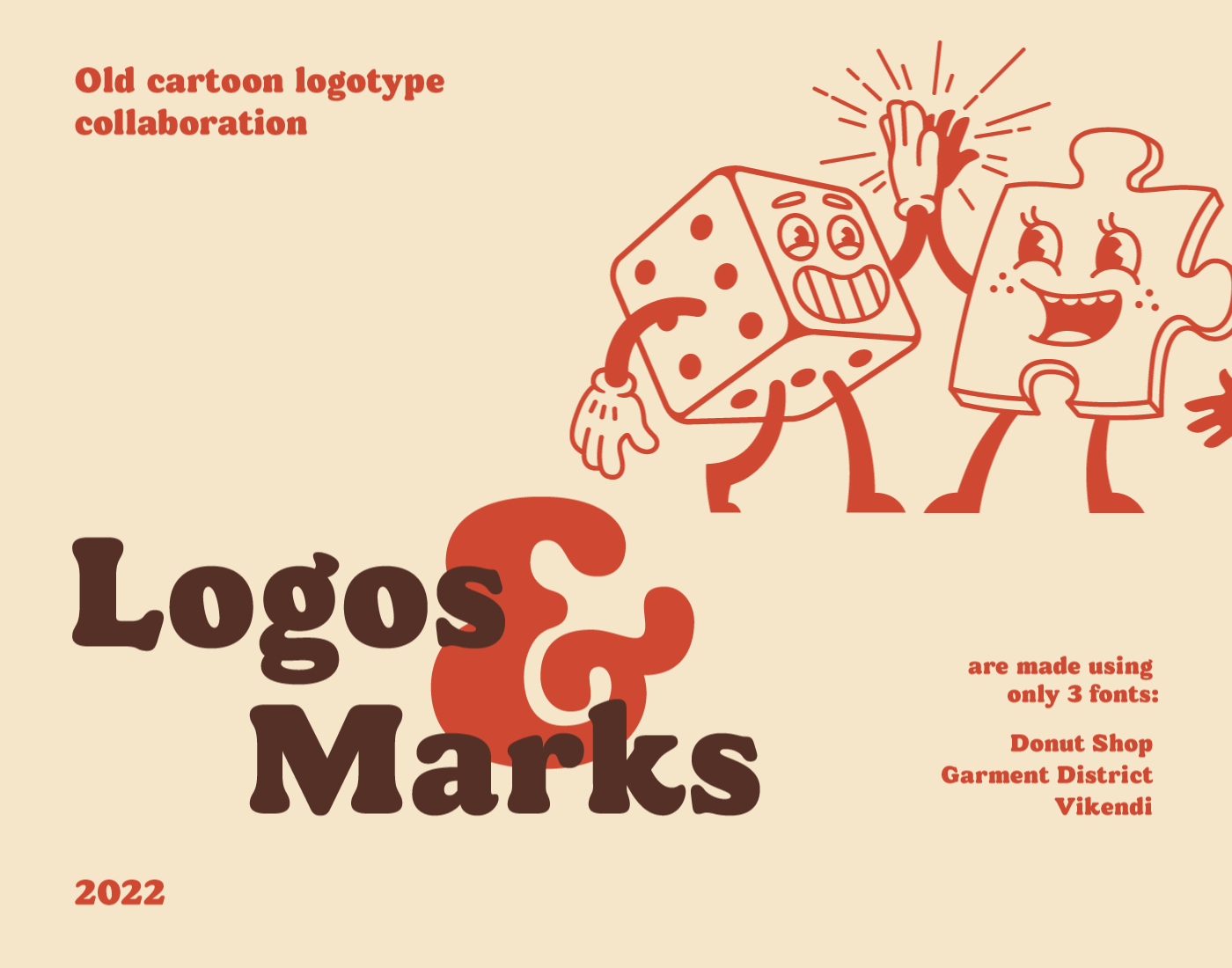 cartoon Character design  graphic design  ILLUSTRATION  logo logofolio Logotype Retro typography   vintage