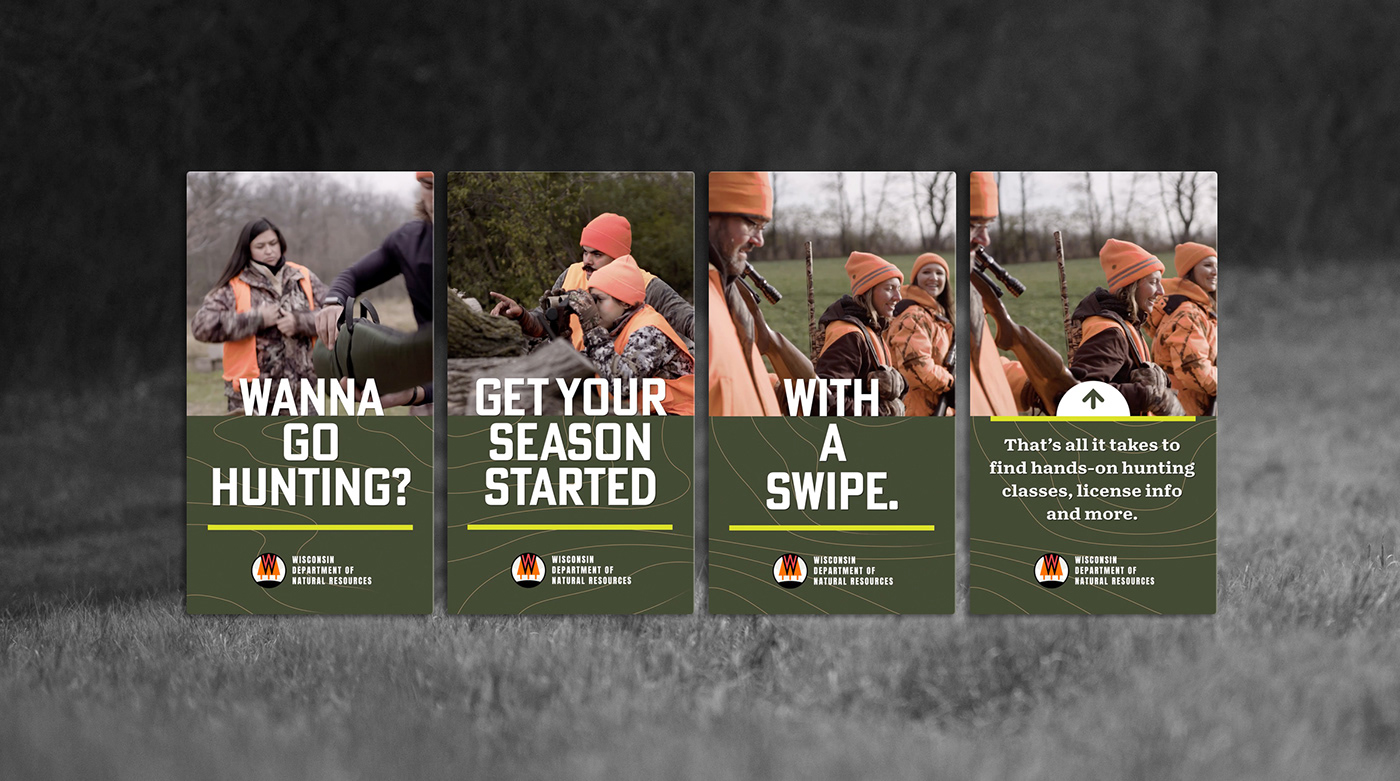 Advertising  Campaign Design campaign shoot Hunting Outdoor Socialmedia Wisconsin