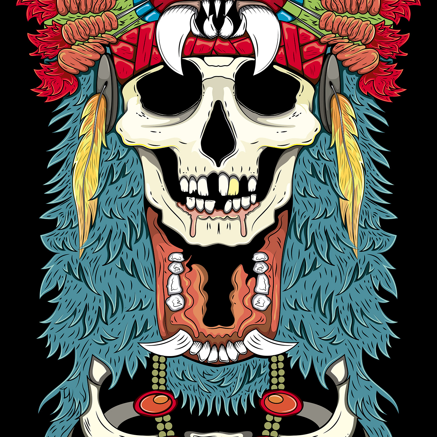 brand dibujo diseño estampado ilustracion Merch skate skull stamp vector