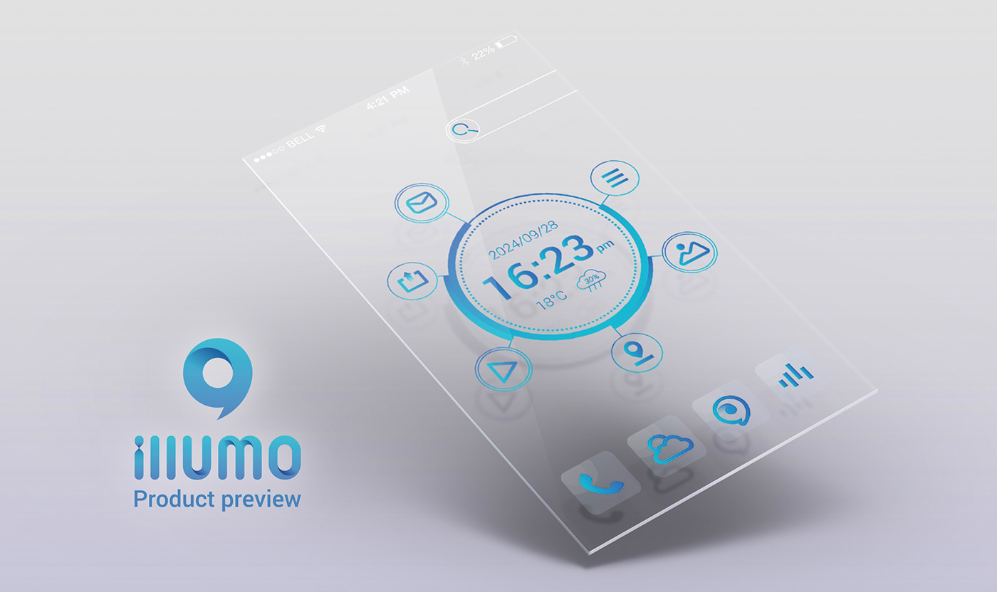 branding  logo businesscard mobile Technology Icon UI ux package 3D