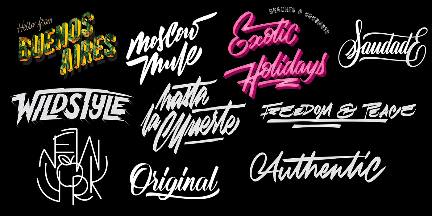 lettering logo branding  graphic design type typo vector Procreate Illustrator
