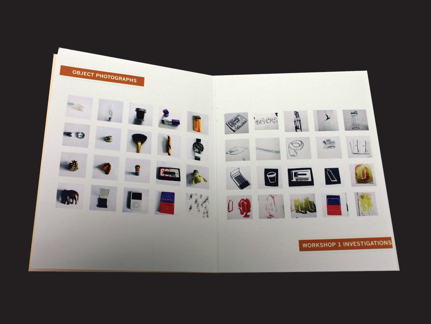 graphic design  Zine  typography   design portfolio process book Workshop paper moldmaking