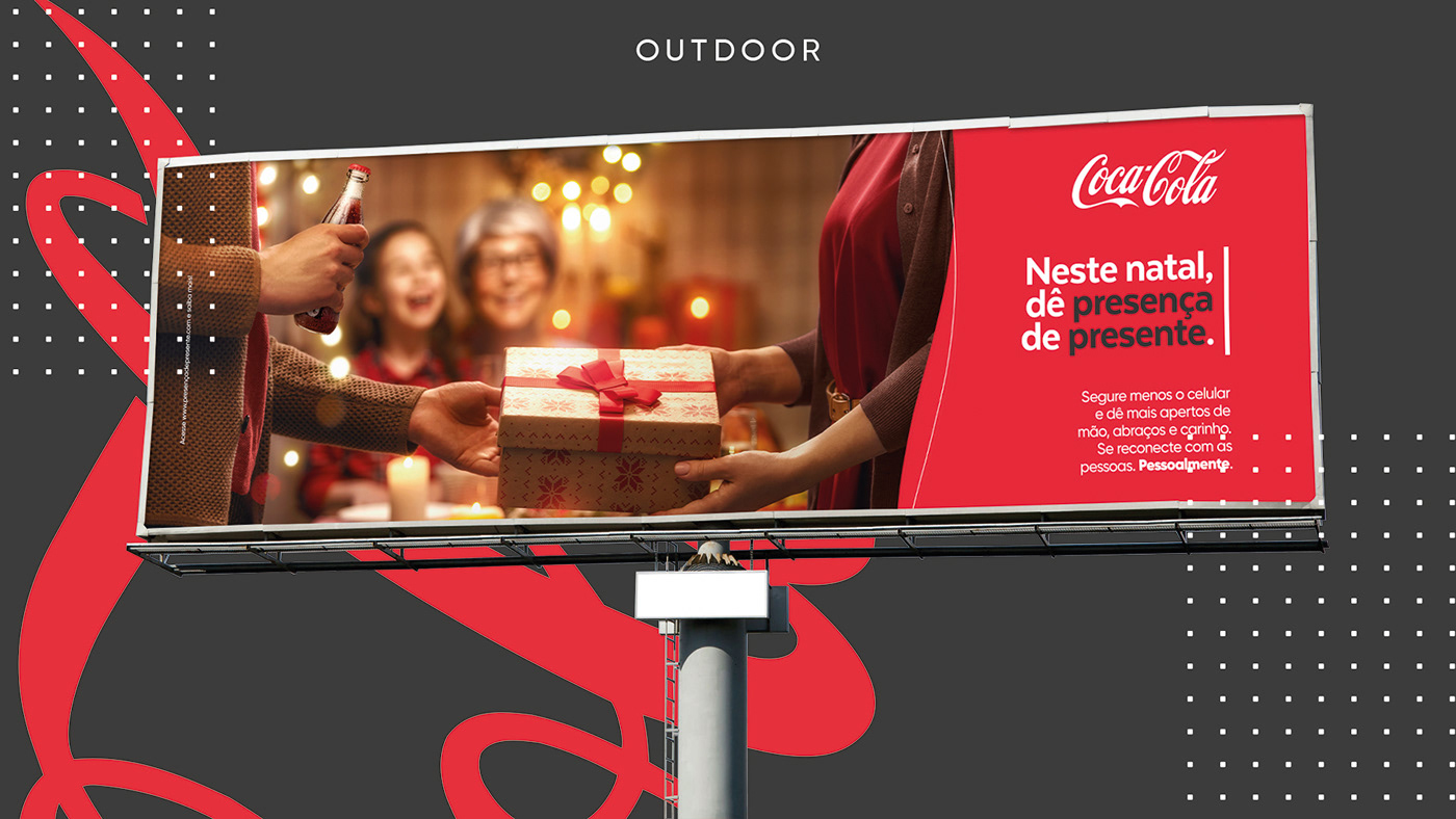 campanha campanha publicitária Coca-Cola criação design gráfico Direção de arte Merry Christmas natal publicidade refrigerante