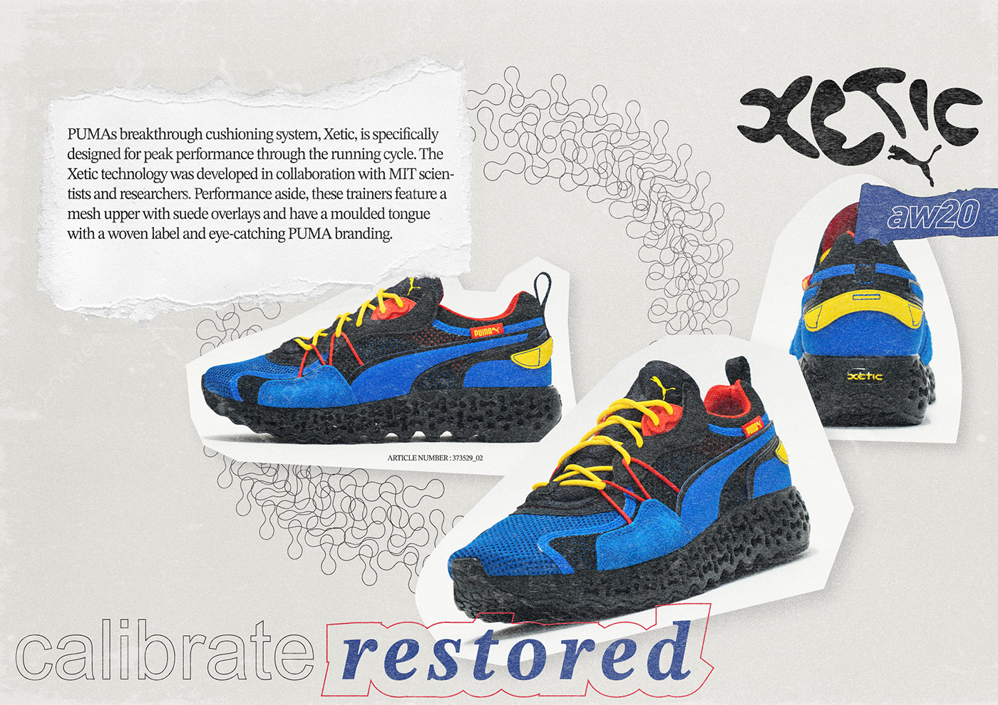 Fashion  footwear design industrial design  MIT parametric puma xetic