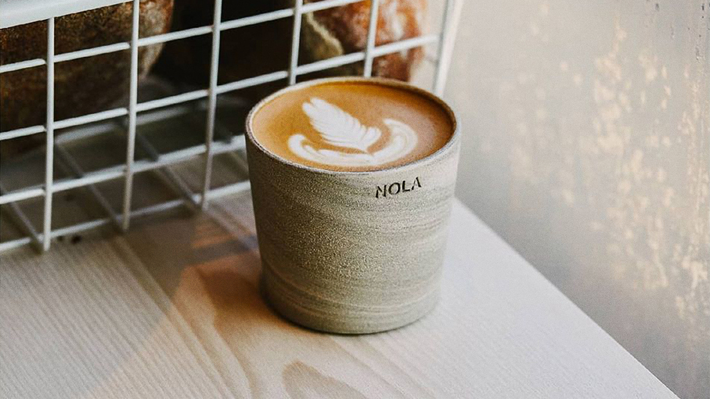 coffee cup NOLA branding london brand identity