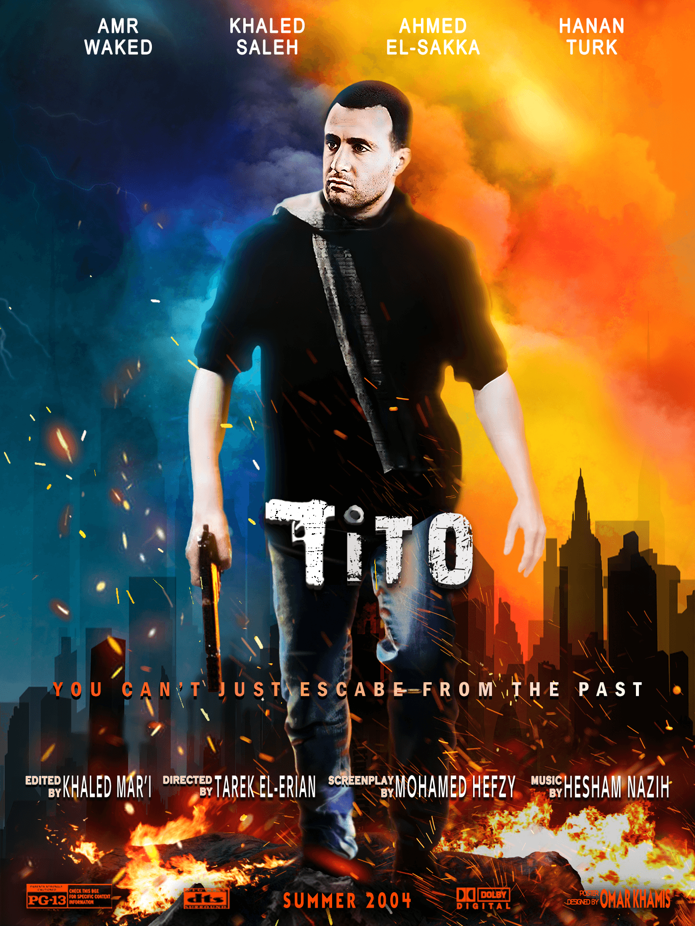 movie poster Action Movie Poster tito Movie Landing PAge Website Design