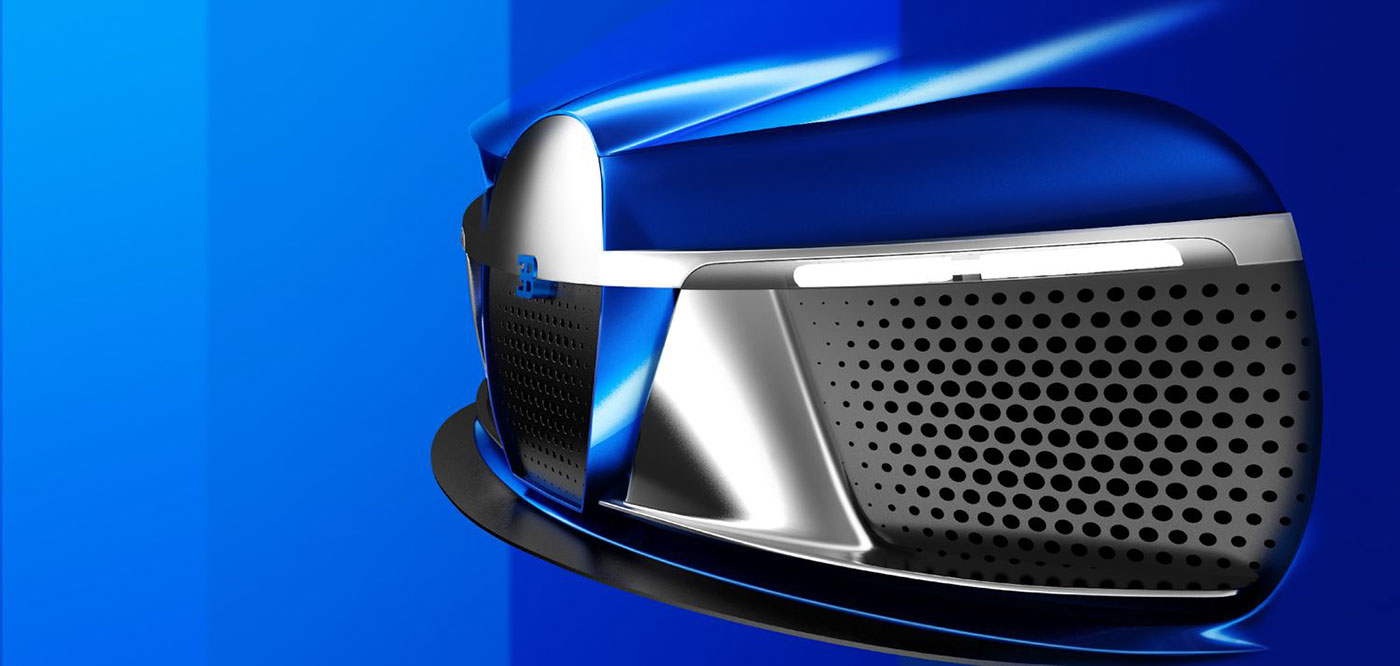 Transportation Design 3D visualisation car exterior bugatti roadster Sporty automobile concept