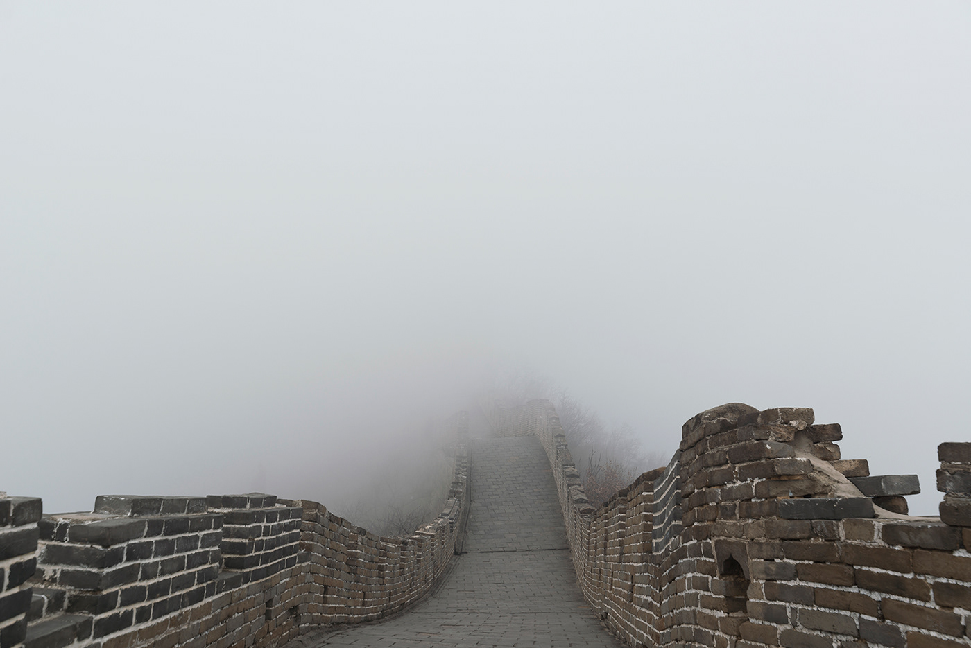 china great wall asia fog beijing travel photography Nikon Travel solitude