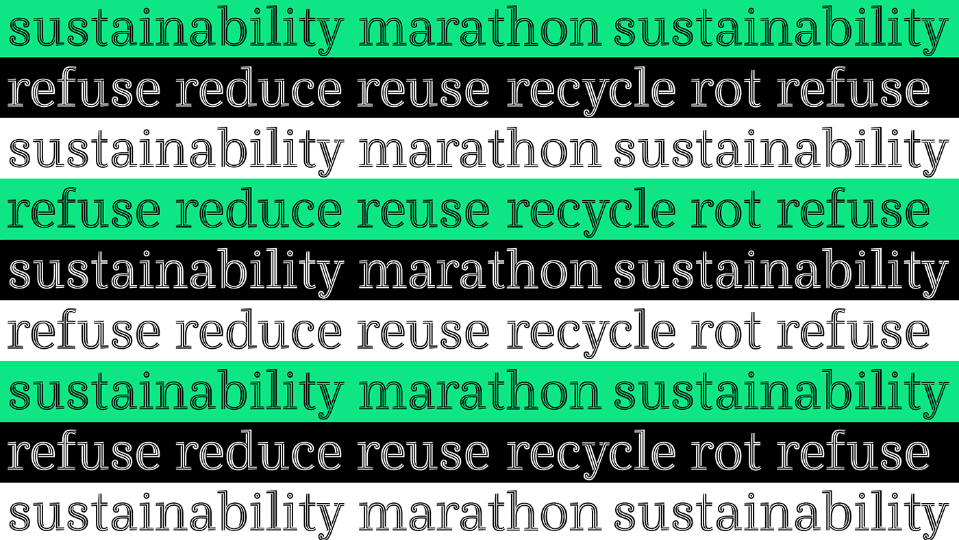 eco design event identity formula of sustainability identity logo motion recycle design sustainability design sustainability marathom typography motion