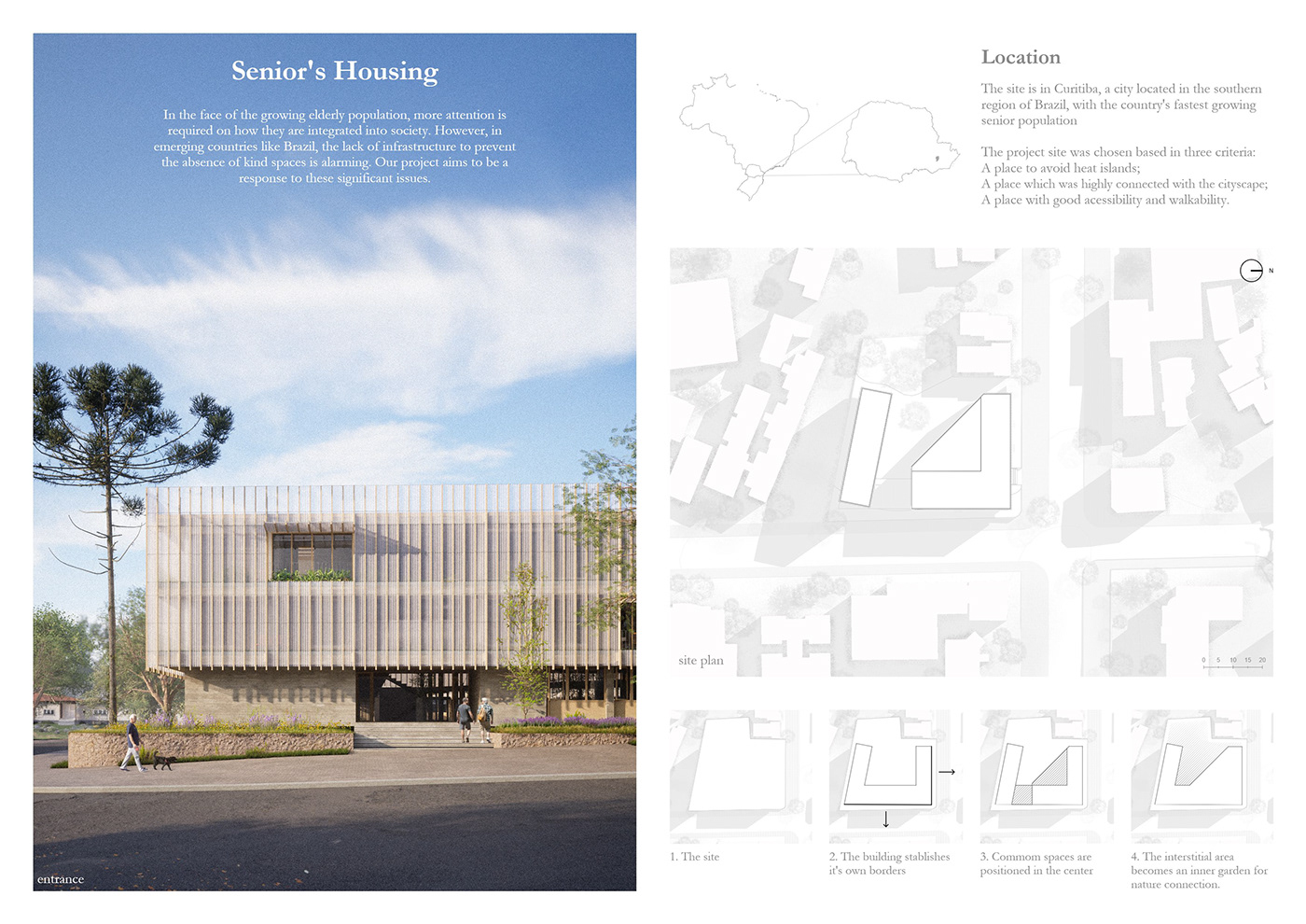 senior housing coliving Competition Elderly architecture Wellness home Idosos tfg