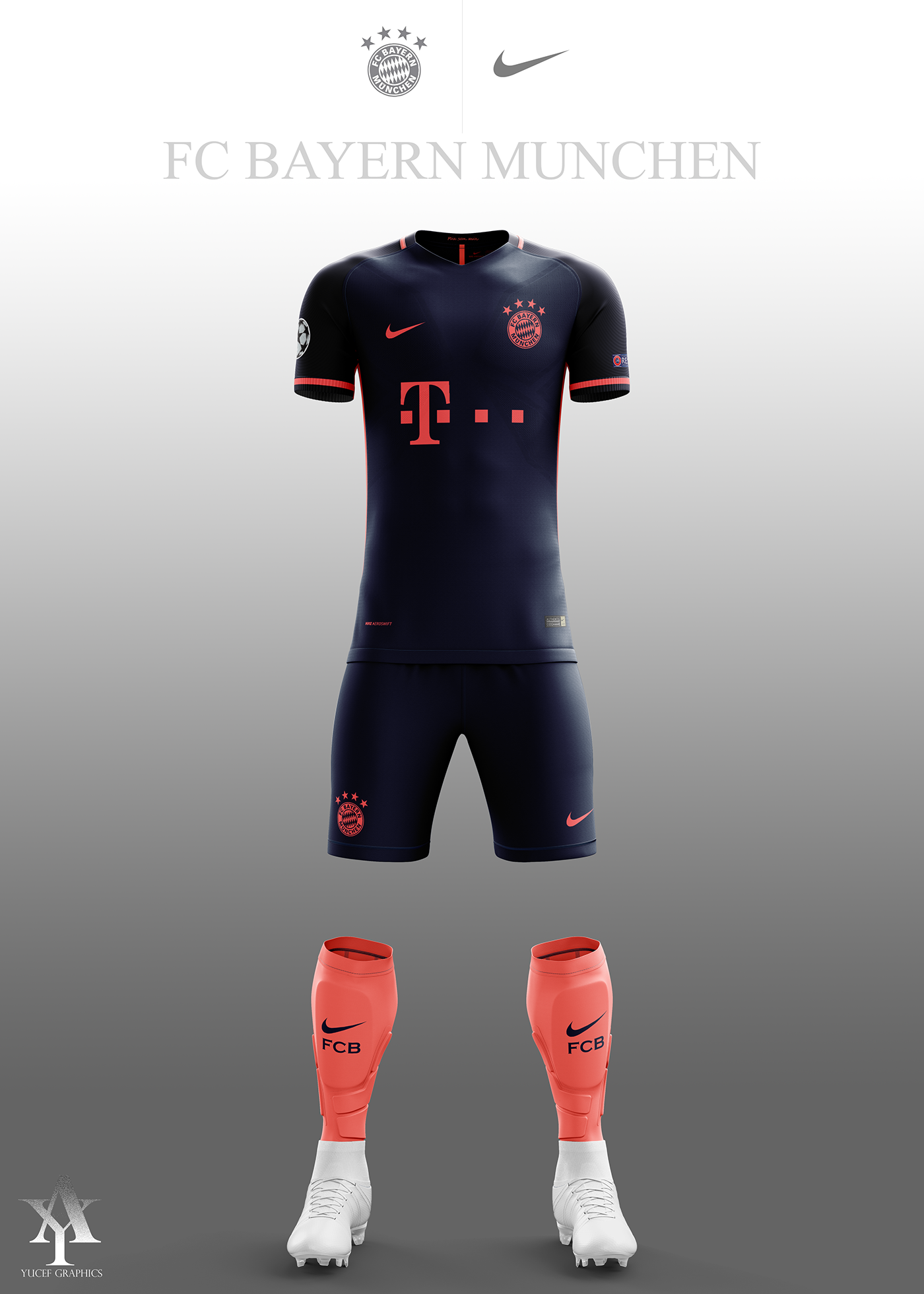 parlement rekenmachine Discrimineren FC Bayern Munchen | 2017/2018 Kits Concept | Nike on Behance