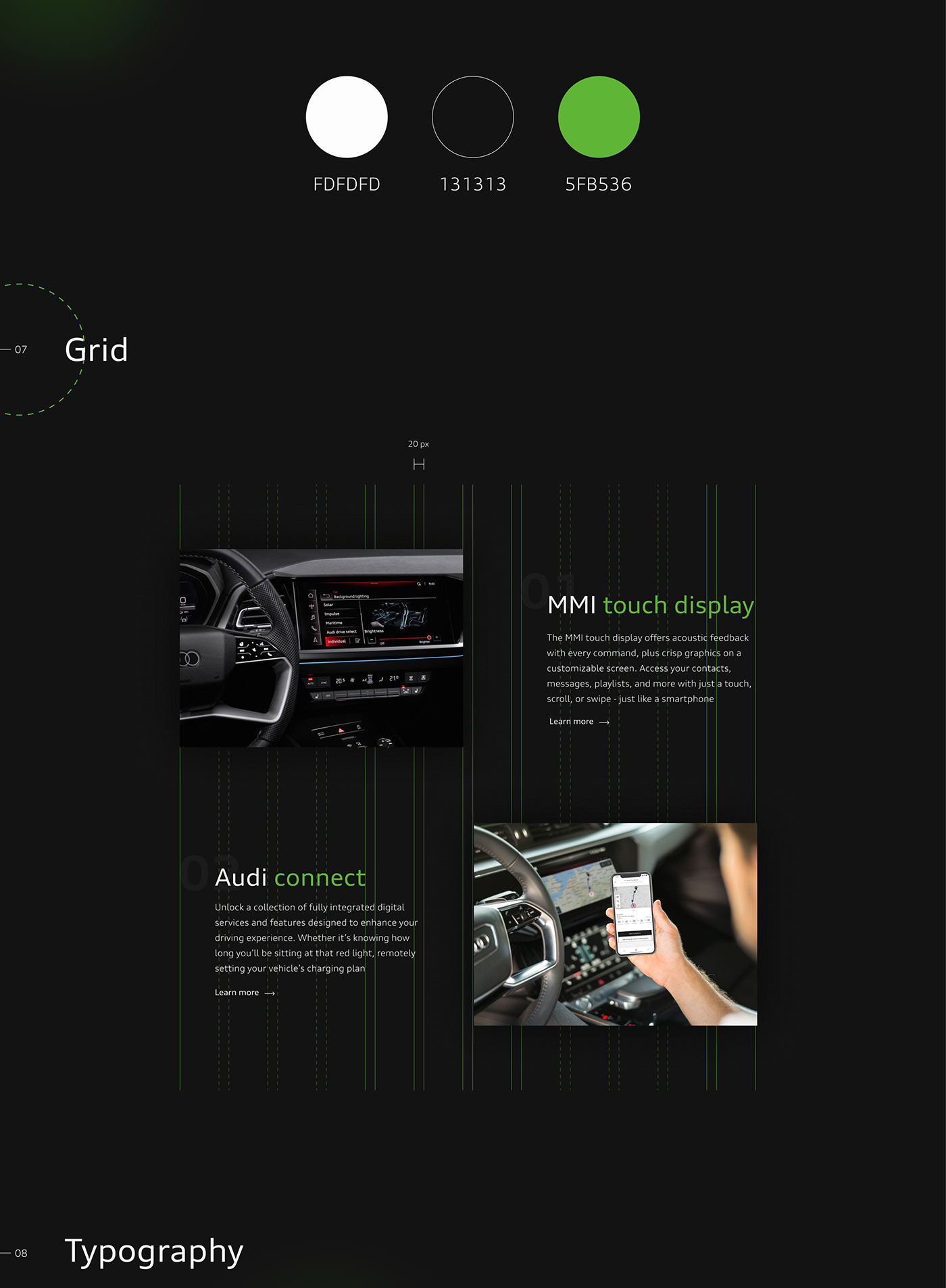 Audi car Cars Figma landing page ui design UI/UX UX design Web Design  Website