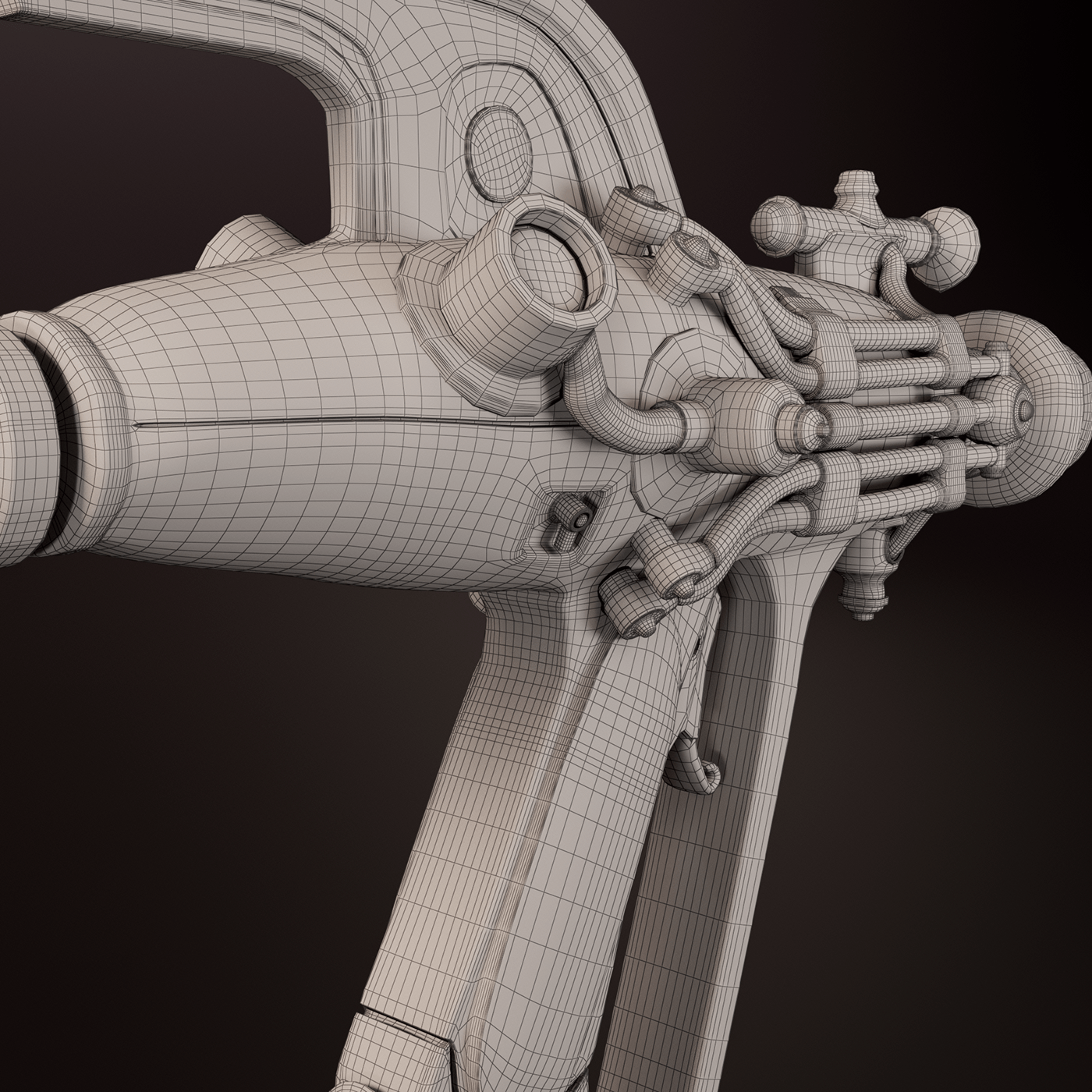 3D 3d modeling Digital Art  Maya Raygun Render Substance Painter texture vray Weapon