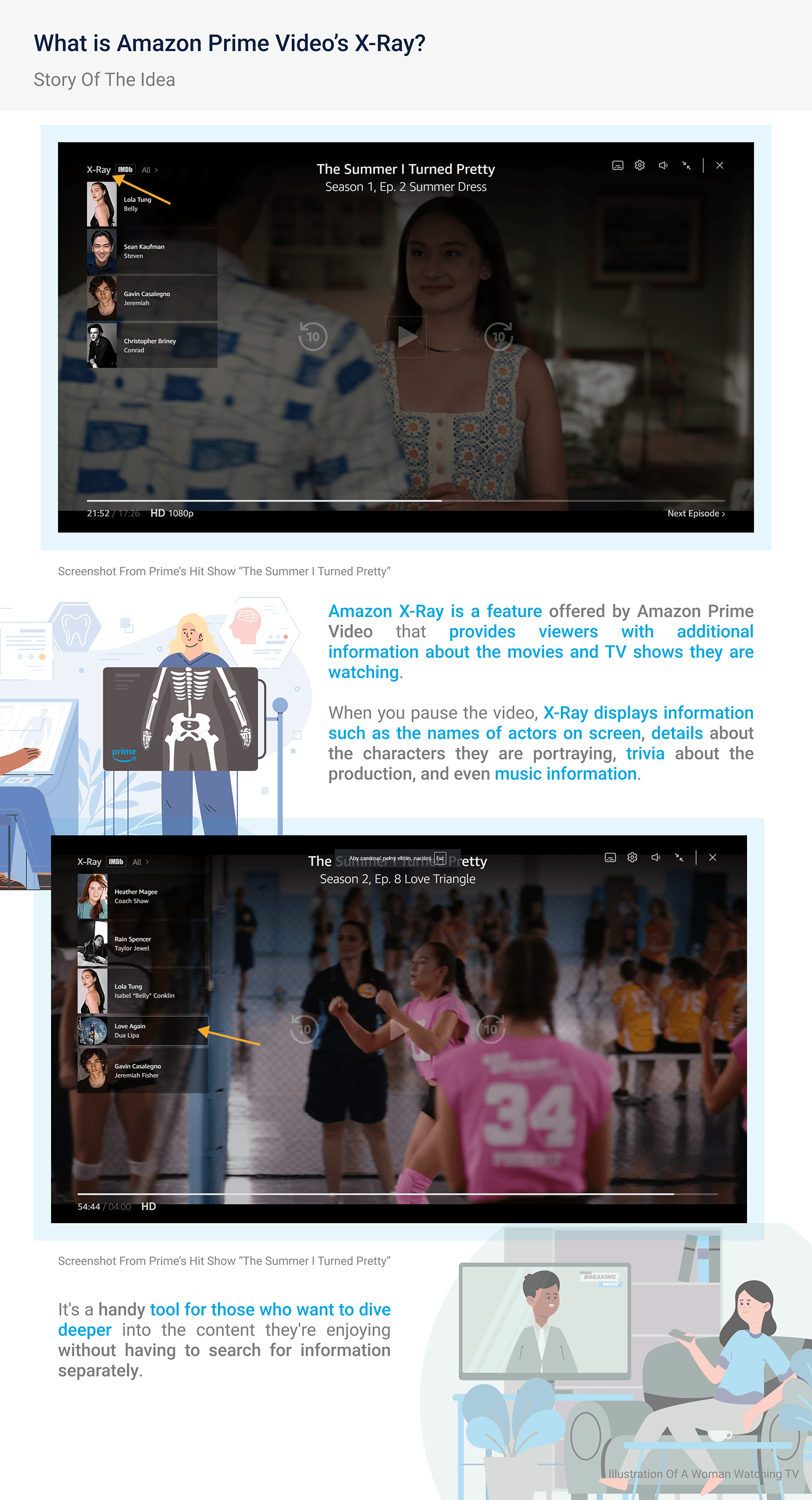 Amazon Amazon Prime Video amazon prime x-ray selling fashion design merchandise Merchandise Design amazon ui amazon x-ray