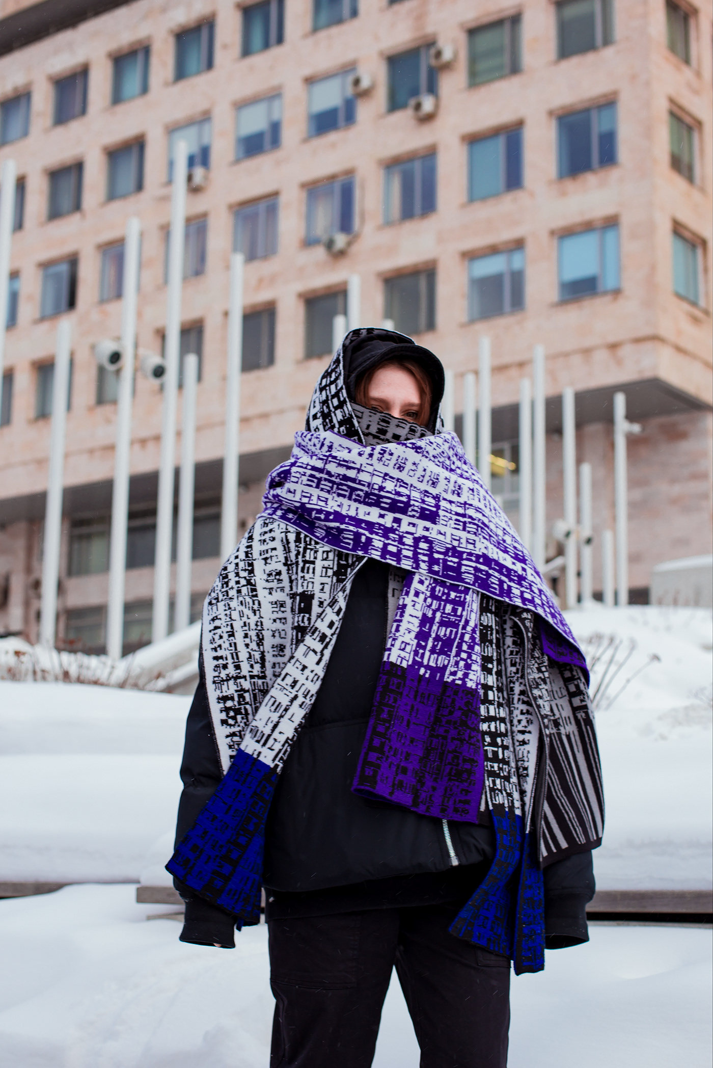 3D Brutalism design generative art knitwear neural art russian