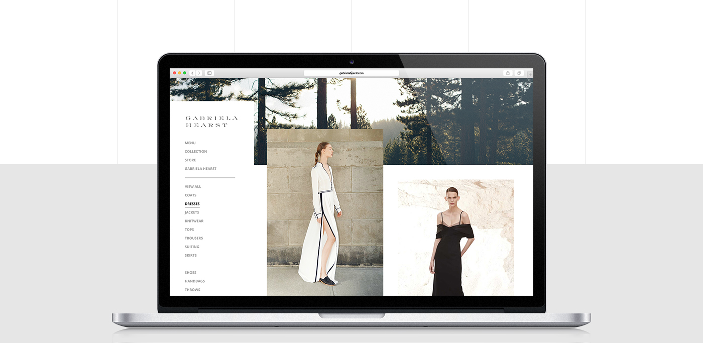 Webdesign ux UI Fashion  luxe diptych
