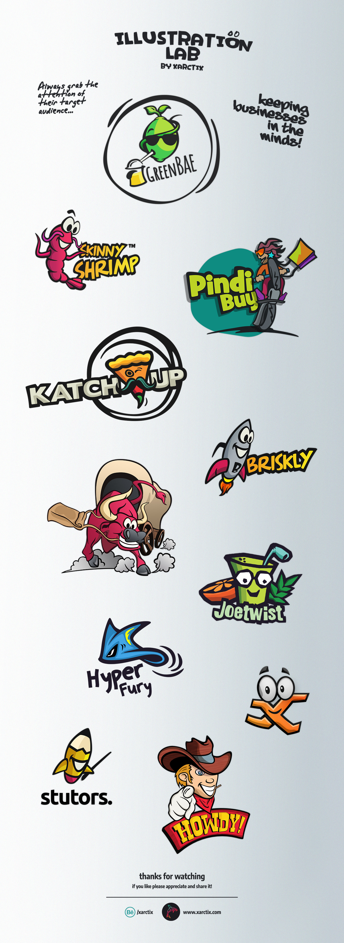 logo branding  Mascots illustrations Cartoons