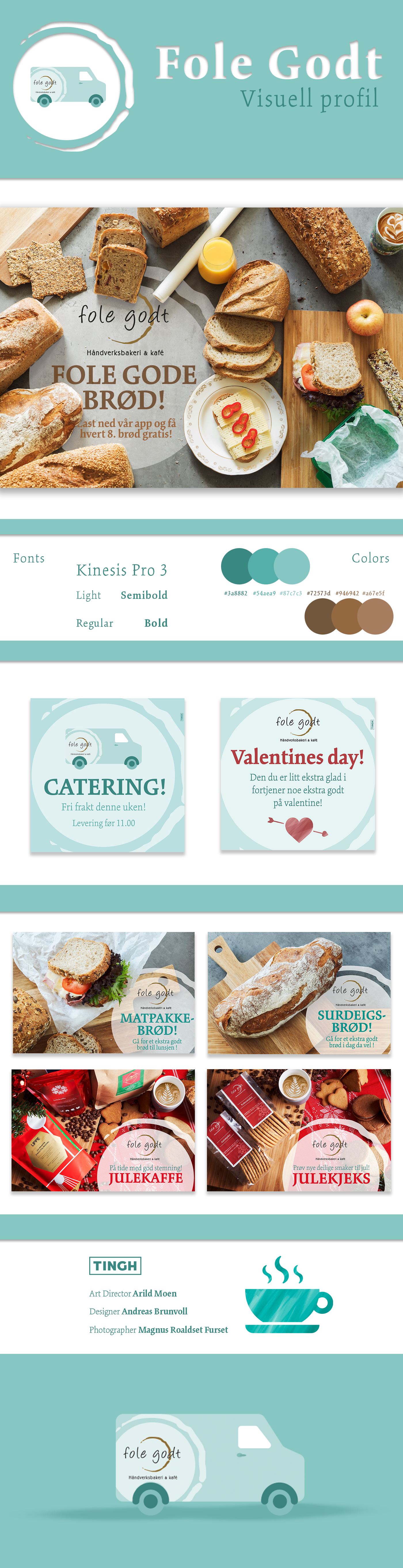 bakery ILLUSTRATION  catering Photography  bread tingh norway molde design Food 