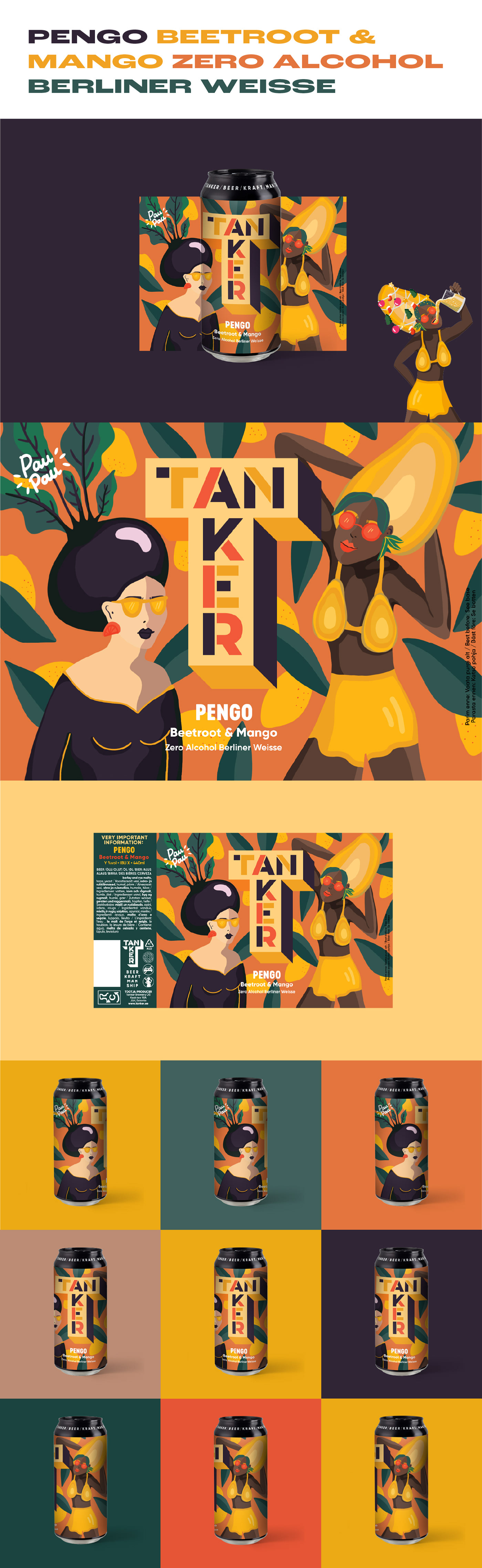 beer design brand identity colorful digital illustration feminist girlpower graphic design  ILLUSTRATION  Illustrator product design  Adobe Portfolio