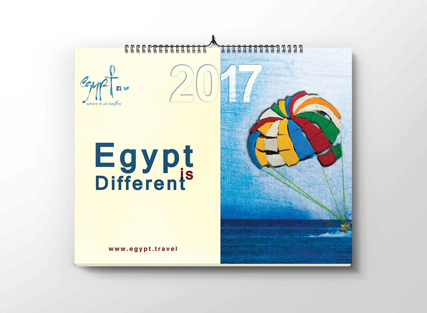 calendar CORPORATE IDENTATIES egypt folder tourism Egyptian Tourism