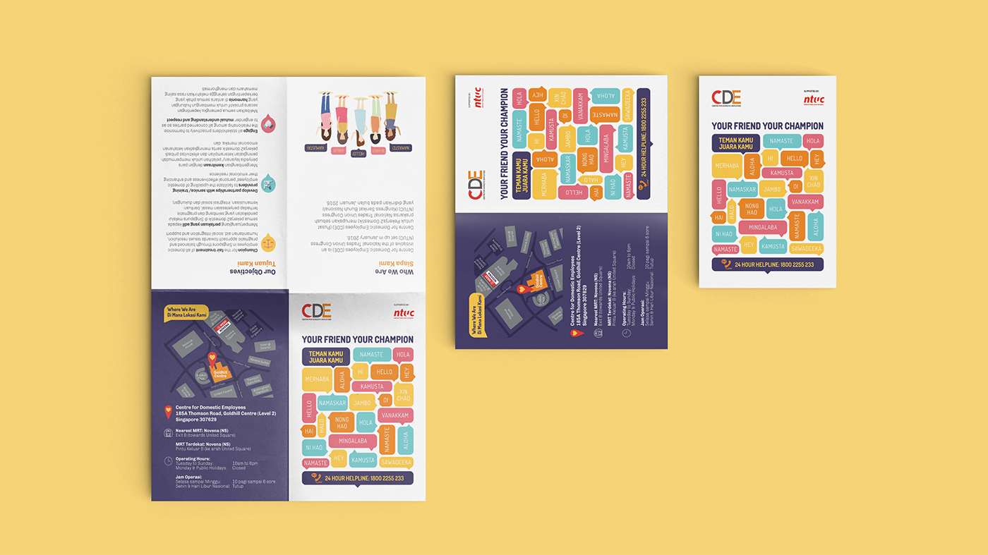 brochure Vector Illustration fold International Languages informative
