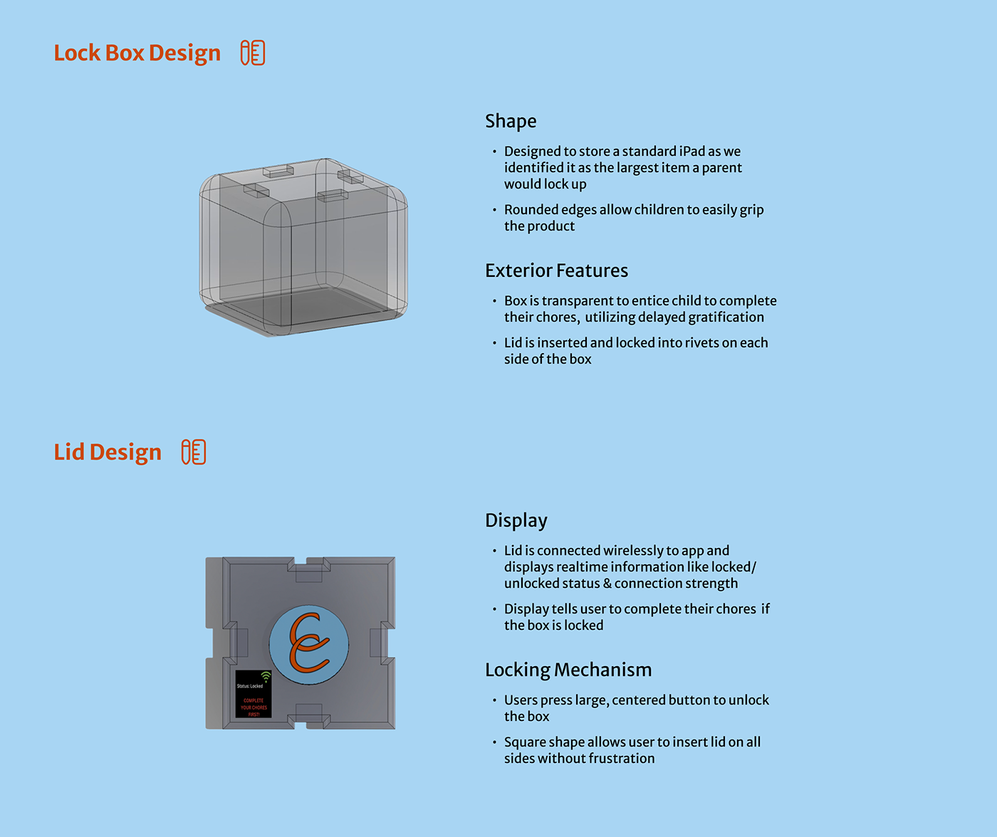 app design box Chores kids parents ui design UX design wireframes product design 