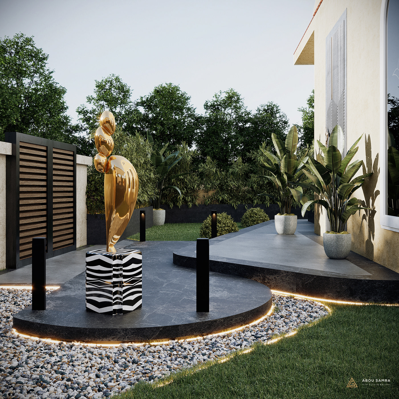 3D 3dsmax architecture archviz building exterior Outdoor Render swimming pool visualization