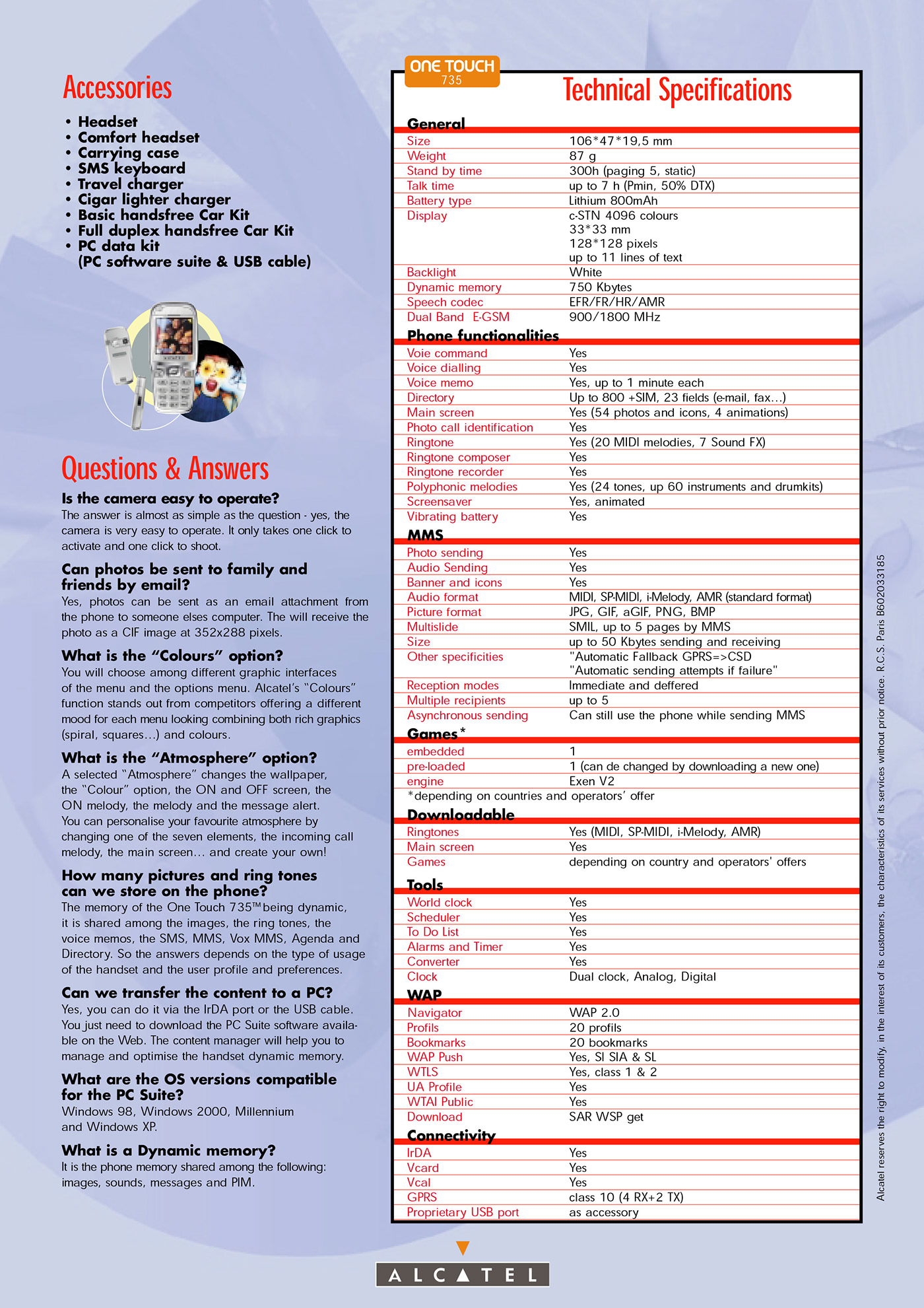 Alcatel Booklet copywriting  graphic design  product brochure