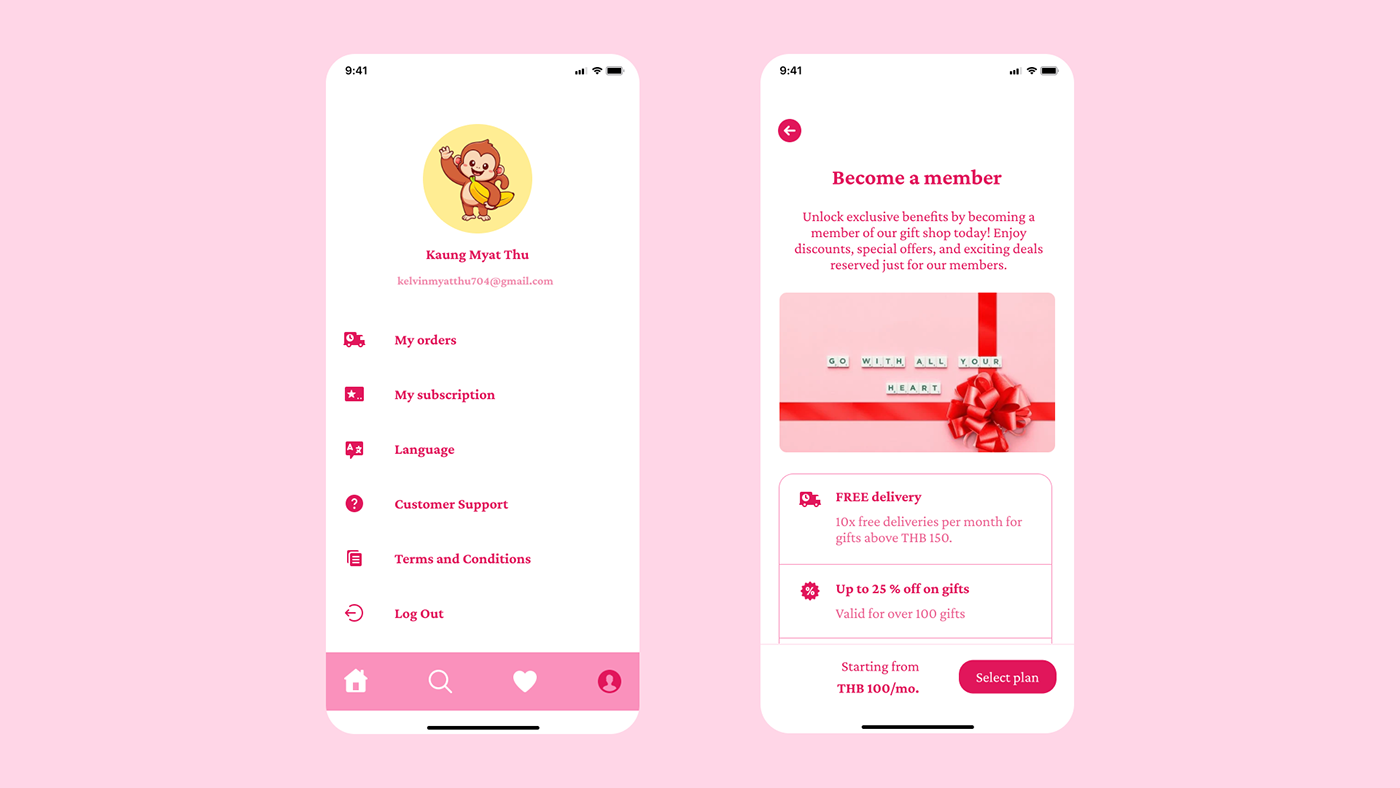 giftshop UI/UX uidesign Figma Mobile app ui design user interface app design Case Study user experience