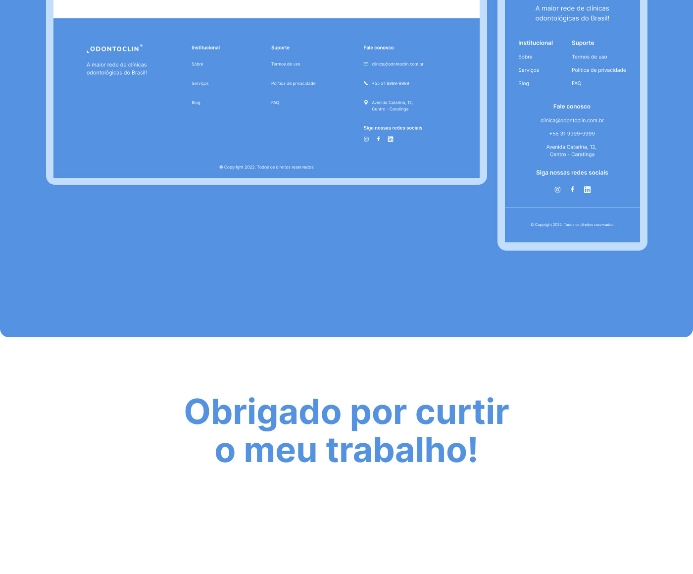 landing page Odontologia ui design UX UI Brazil front end Webdesign Dia do Dentista