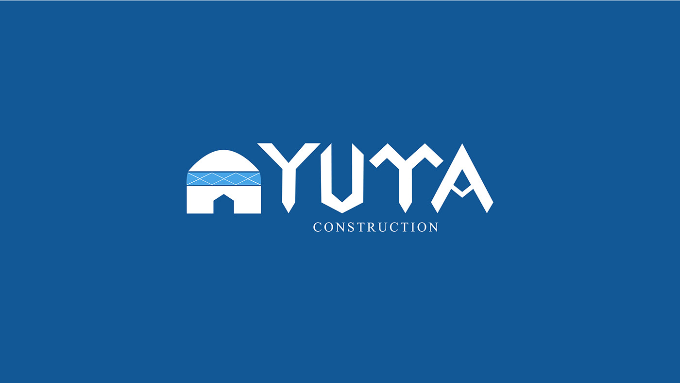 yurt construction branding  turkic logo brand identity design Graphic Designer Logo Design göktürk