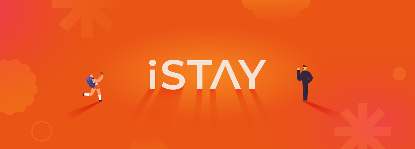 2D Animation motion graphics  Character design  graphic design  hotel Travel app UI/UX #iSTAY