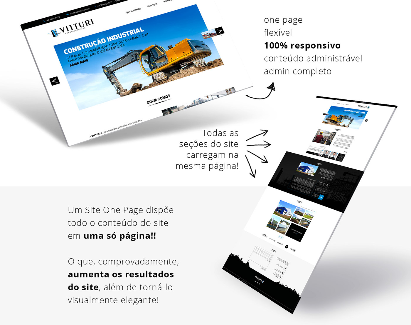 vitturi site One Page Website design primage