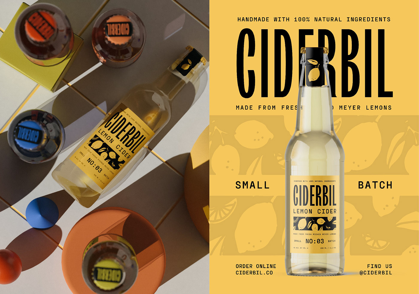 cider beer Packaging beverage brand identity colorful Beer Packaging billboard Cider Packaging cider packaging design