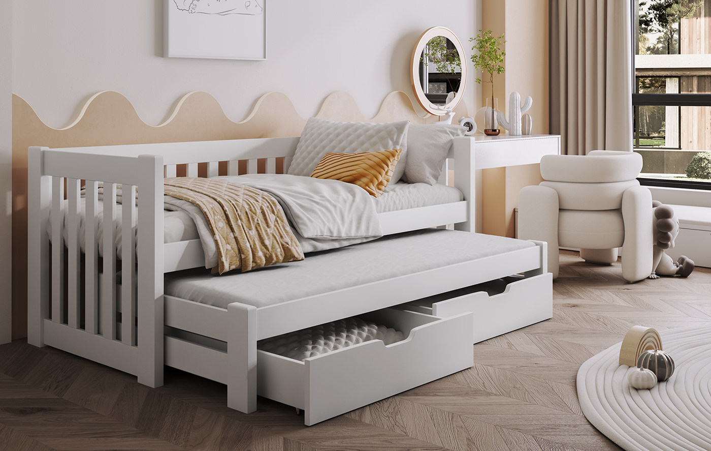 3D 3ds max architecture archviz bed interior design  modern Render visualization vray