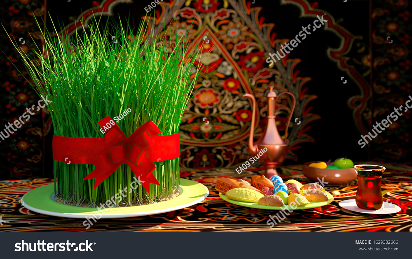 3D Novruz semeni cersenbe bahar bayram semeni 3d azerbaijan Azerbaycan