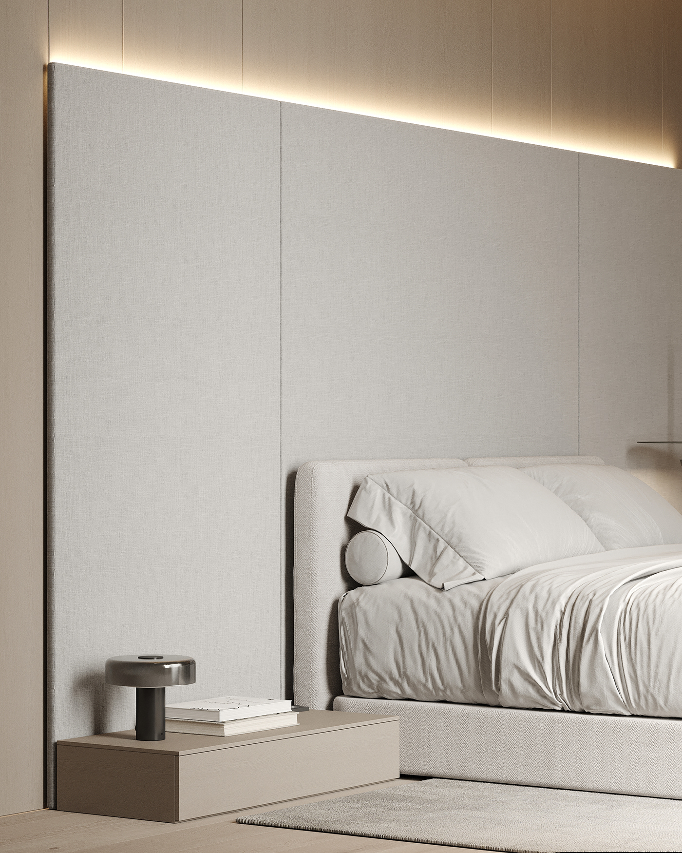 bed interior design  architecture Render visualization 3D corona minimal CGI 3ds max
